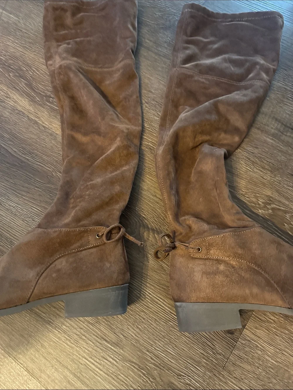 Women's Over-the-Knee Brown Suede Boots